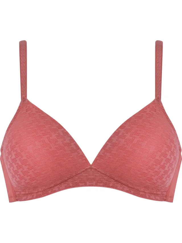 Naturana Soft bh met pied de poule patroon - 5665 - Sunkissed