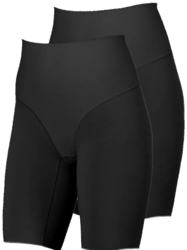 Nina von C. 2-pack Lange onderbroek Cotton Shape Zwart