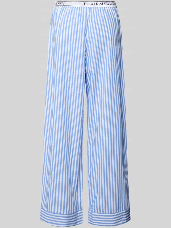 Polo Ralph Lauren Pyjamabroek met elastische logoband lichtblauw