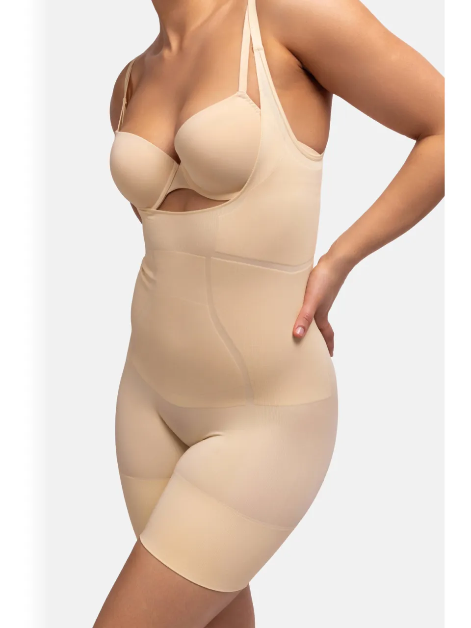 Dorina open bust corrigerende bodysuit Absolute Sculpt beige, foto 5