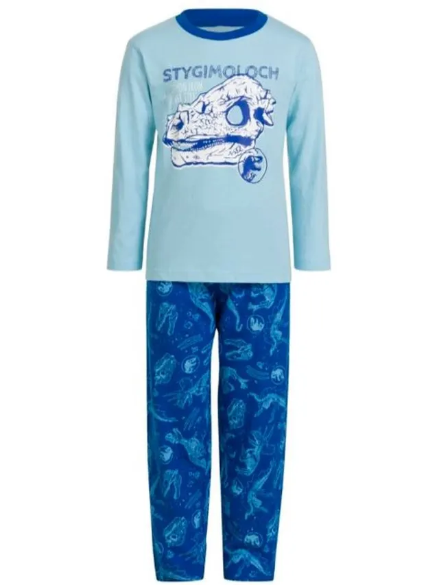 Jurassic World Dino Pyjama - Maat 116/122 Blauw