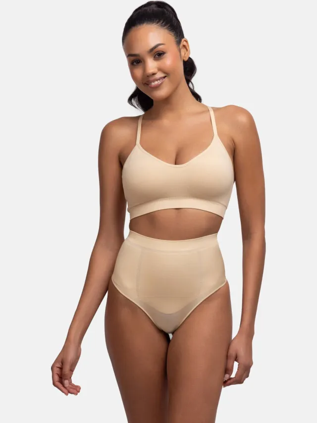 Dorina high waist corrigerende string Absolute Sculpt beige, foto 5