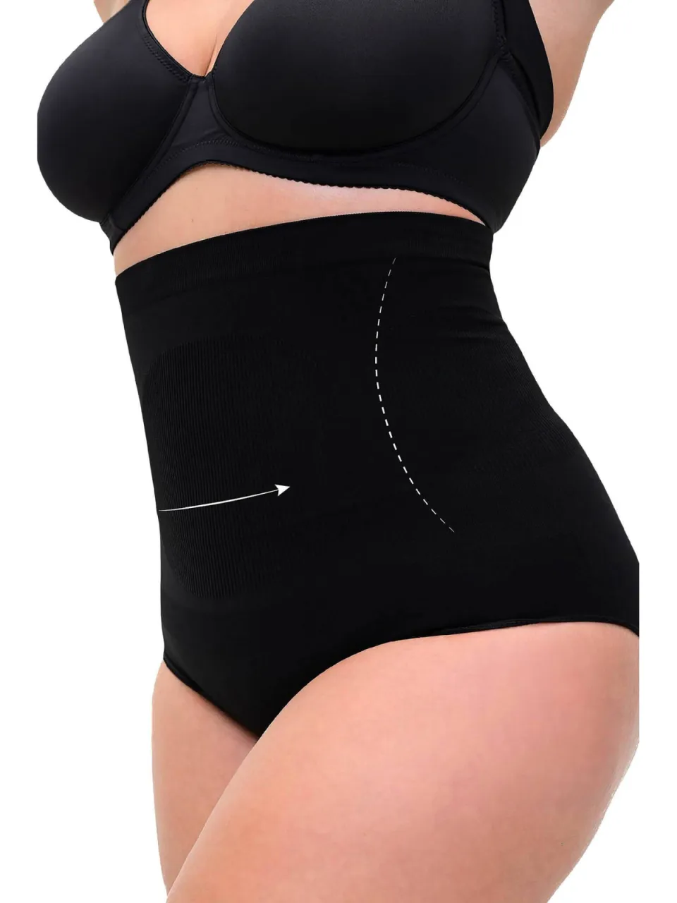 Zizzi high waist corrigerende slip zwart, foto 3