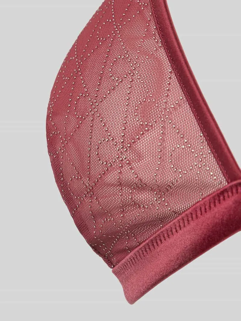 Calvin Klein bh met mesh cut-out bordeaux, foto 3