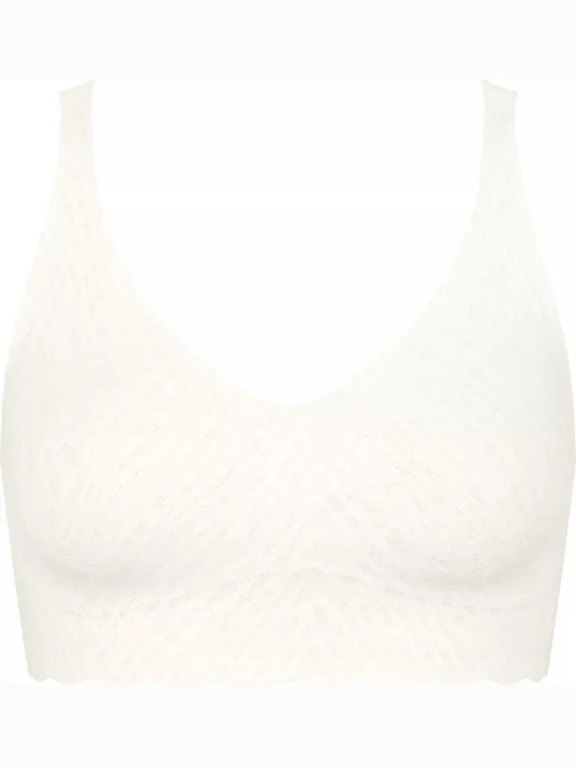 Sloggi ZERO Feel Bliss Bralette Dames Beha - WIT