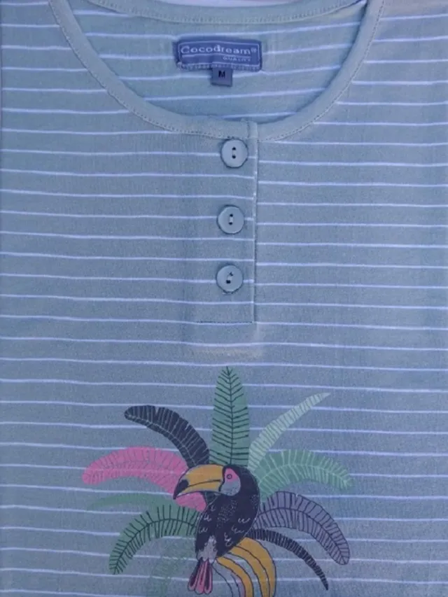 Cocodream Quality Cocodream dames shortama - Aloha - groen Groen, aloha