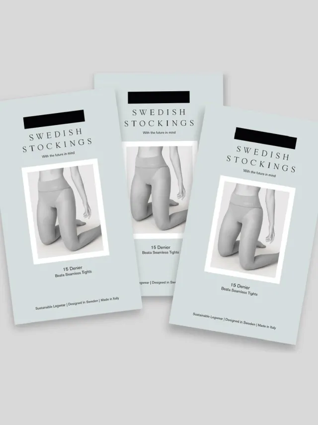 Swedish Stockings dames vegan Panty Beata Naadloos 3-Pack Zwart
