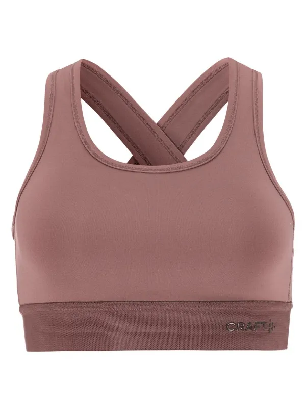 Craft Women's Training Bra Padded - Sportbeha, bruin