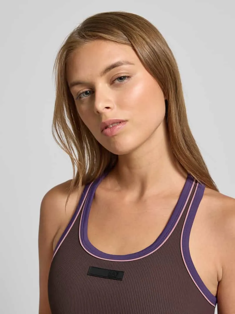 EA7 Emporio Armani Beha met labeldetail donkerbruin, foto 5
