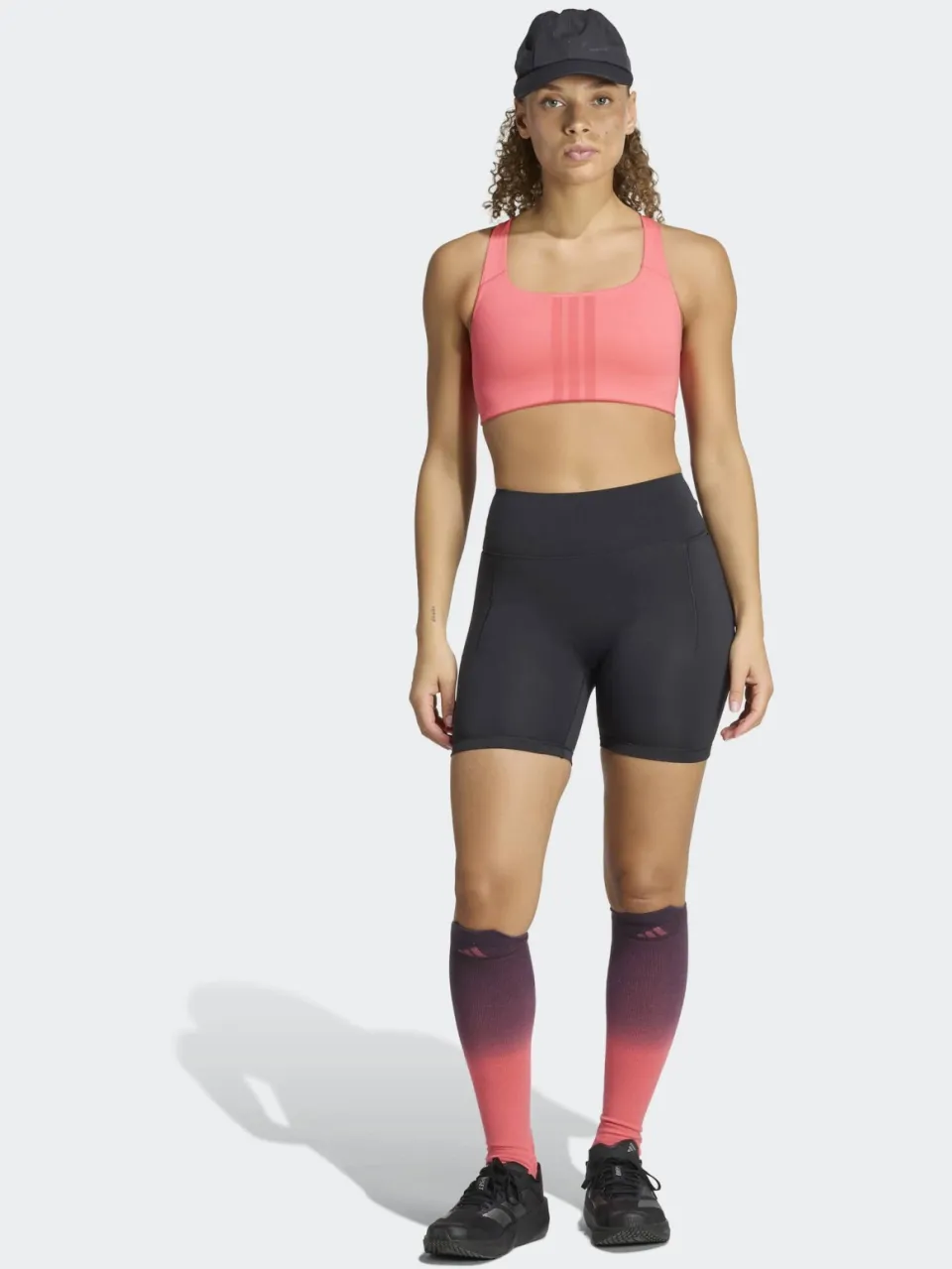 Adidas Performance Climacool sport-bh medium support zonder beugel - roze