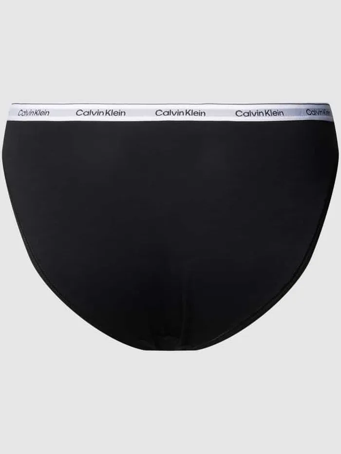 Calvin Klein Slip in effen design Zwart