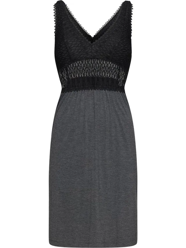 Pastunette Deluxe Dames Nachthemd Miranda - Viscose mix grijs