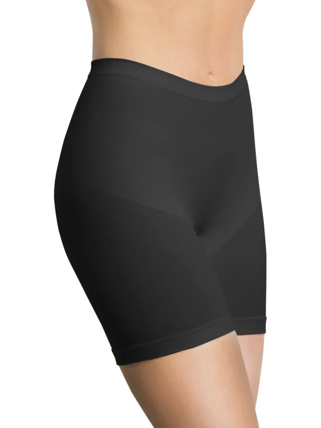 Distributie Corrigerende microvezel dames short/boxer - korte pijpen in ZWART kleur-44/46