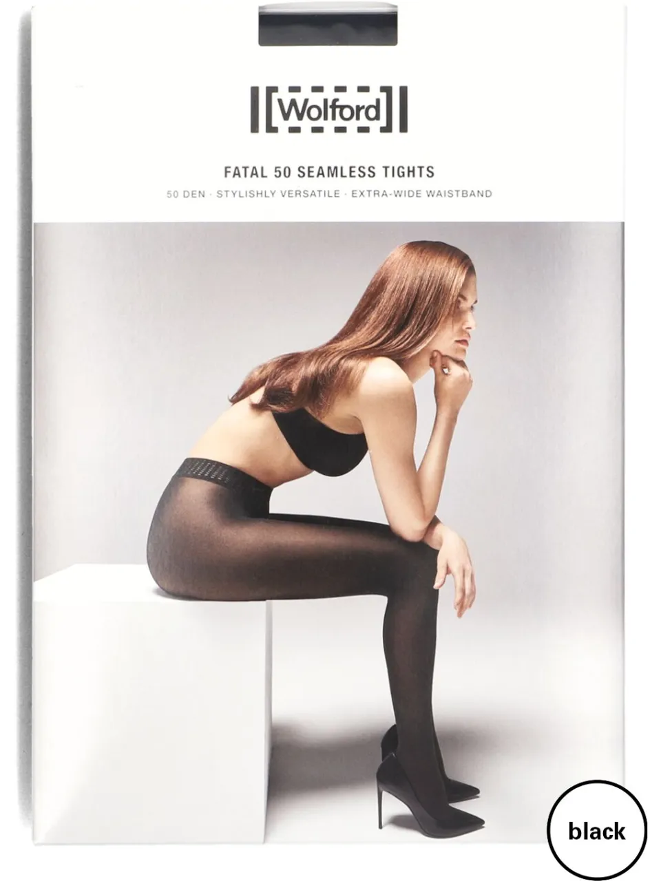 Wolford Dames Beenmode Fatal 50 Tights - Zwart