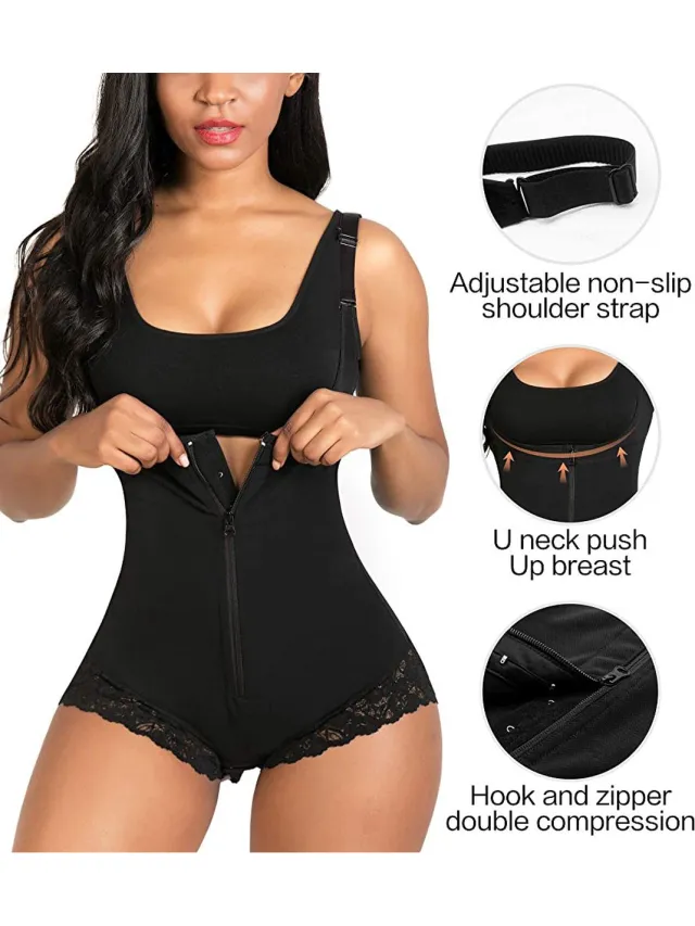Livvi Wear Full Body Shapewear - Zwart - Shaper -Corrigerend ondergoed voor billen, buik en taille
