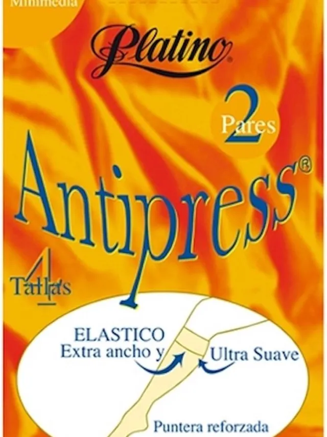 Platino antipress 2 paar 40 den panty kousjes maat 40/42 Nogal