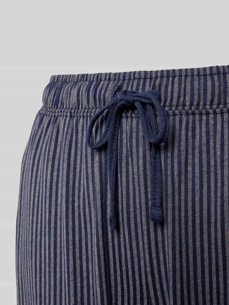 s.Oliver Regular fit pyjamabroek van mix van katoen en viscose donkerblauw, foto 2
