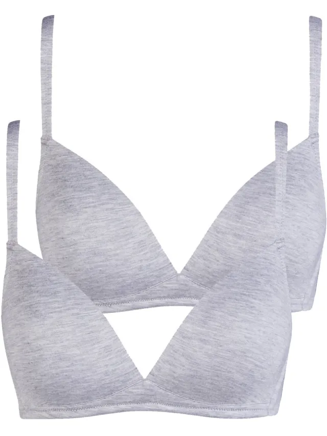 Nina von C. 2-pack Voorgevormde bh Light&Easy silber melange