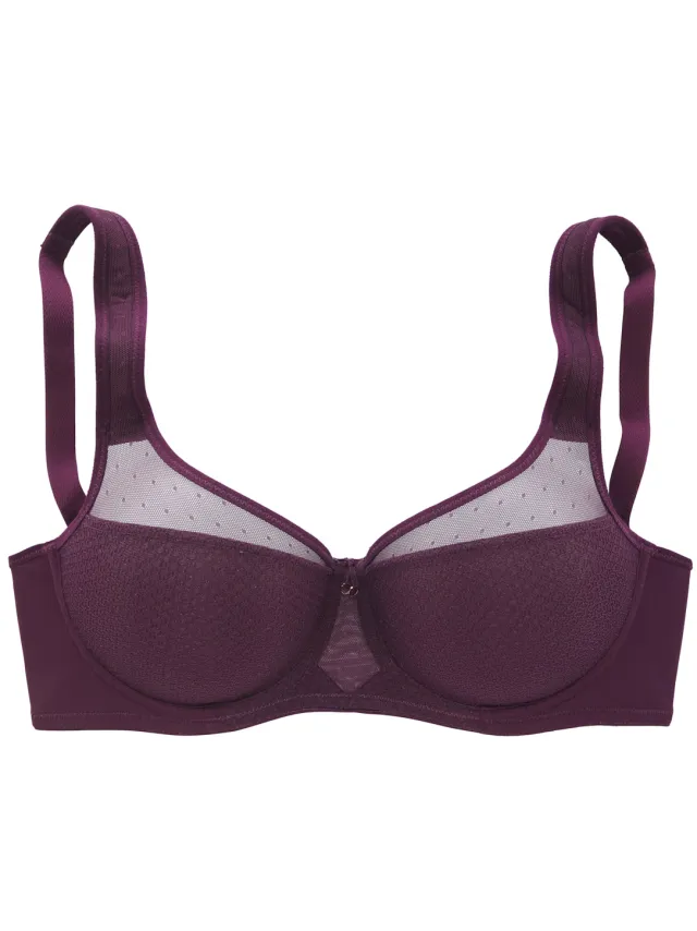 Minimizer-beha met beugel aubergine, foto 2