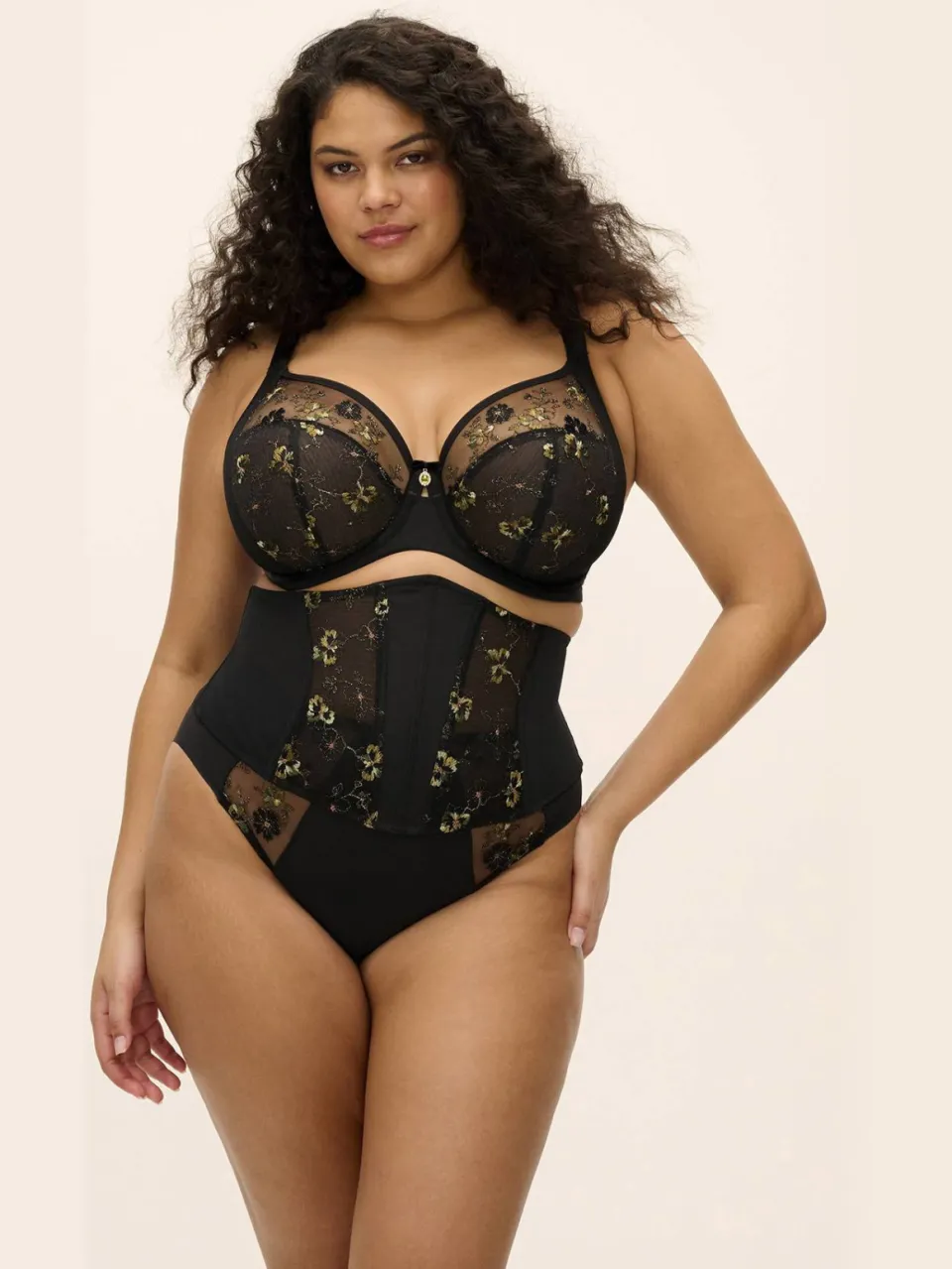 Elomi Lyriana jarretel zwart, foto 6