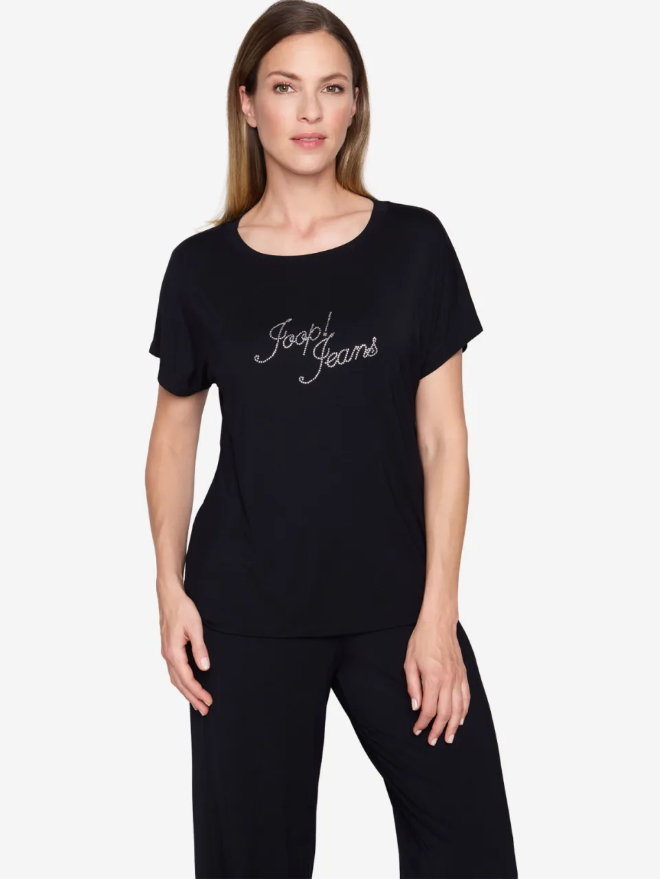 Joop! Jeans Vrouwen Pyjama top Glamour Zwart