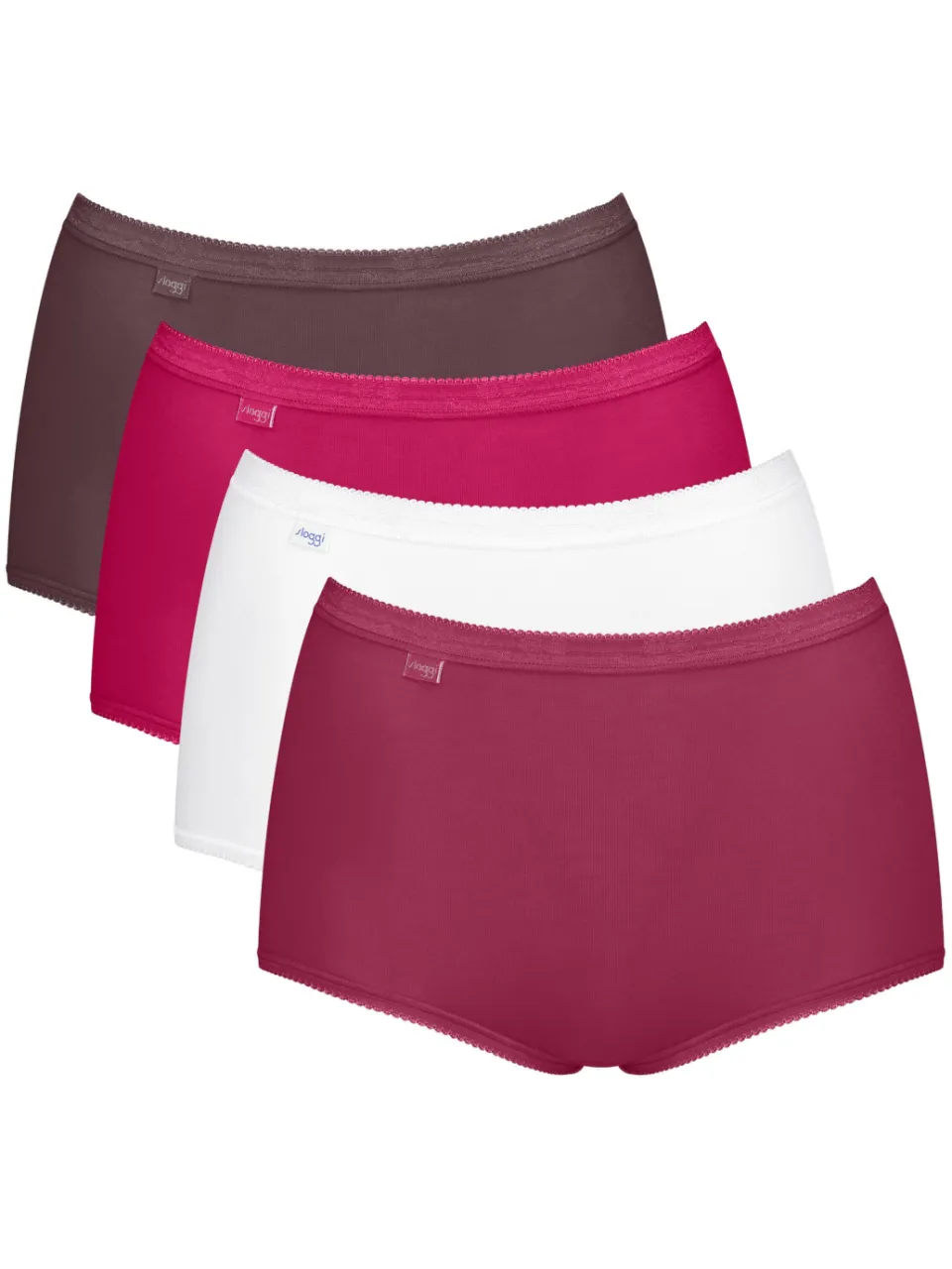 Sloggi Basic+ maxislip set van 4 bordeaux, foto 3