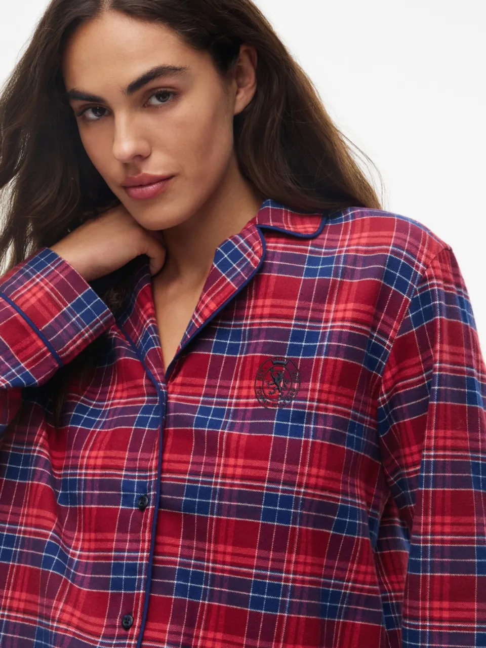 Tommy Hilfiger flanel pyjama set - rood/blauw, foto 3