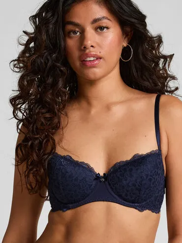 Hunkemöller Voorgevormde beugel bh Marine Blauw