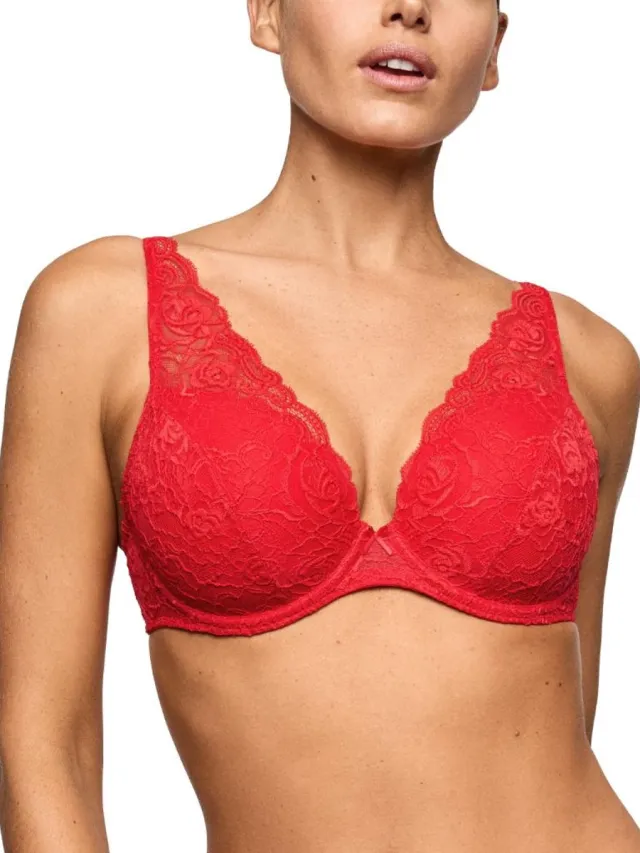 Marie Jo Cyrile Voorgevormde Plunge Bh 0102924 True Red - maat EU 75D / FR Rood