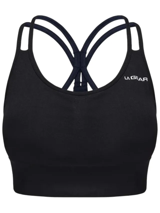 LA Gear Dames/Dames Naadloze Sportbeha (Zwart)