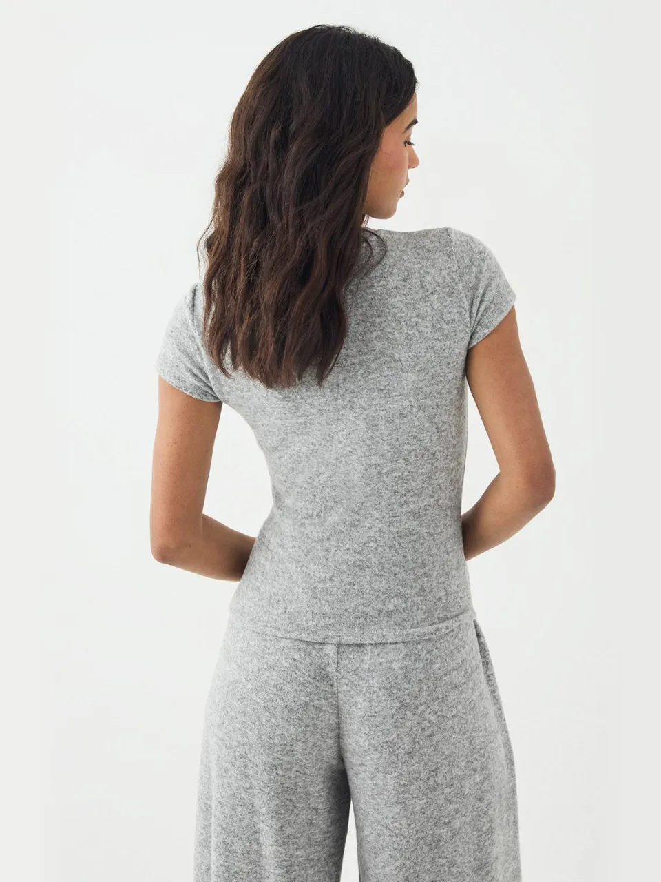 Dames DSGN Studio Lounge Loose Fit T-Shirt asgrijs, foto 2