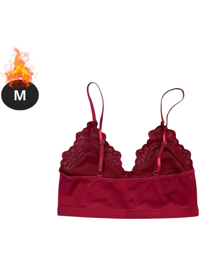 Nivard BH Zonder Beugel - Zonder Bandjes - Push-up Bh's - Comfort Beha - Gemengd - Rood