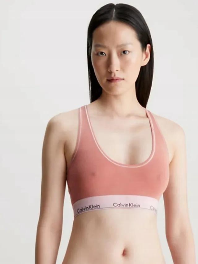 Calvin Klein Dames Beha - Roze - M - Zacht met Logo