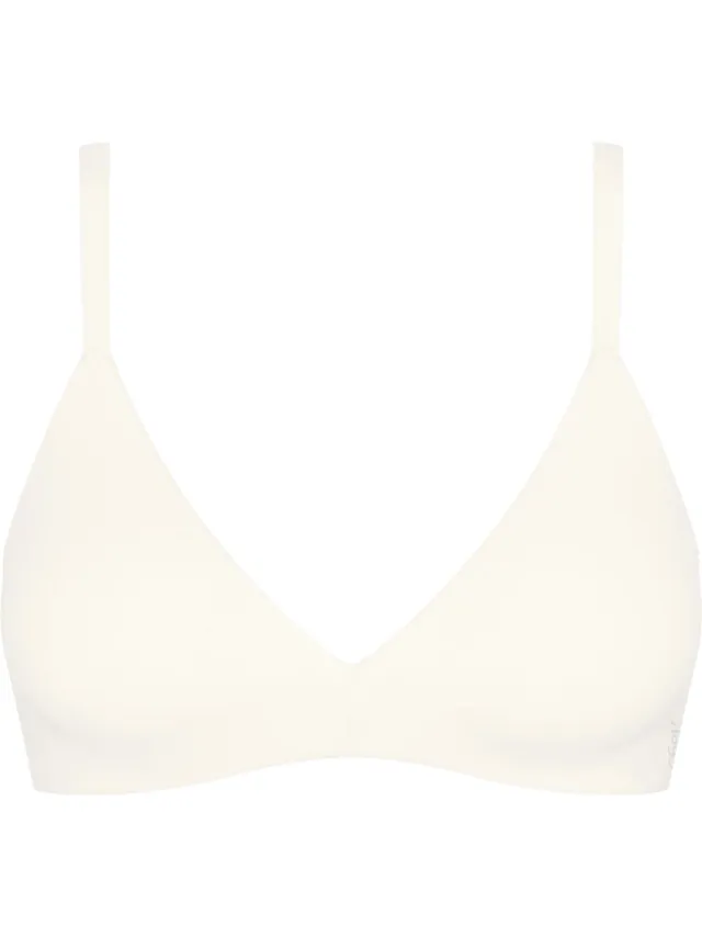 Sloggi ZERO Feel Pure THE UP Push Up Dames Beha - ZIJDE WIT