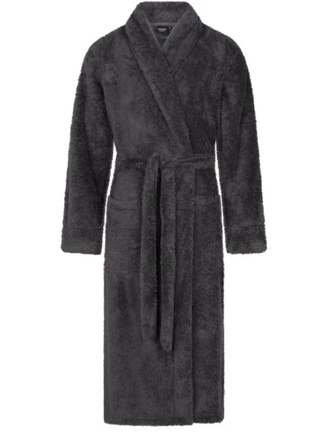 Linolux Noah Unisex fleece badjas - Grijs Grey