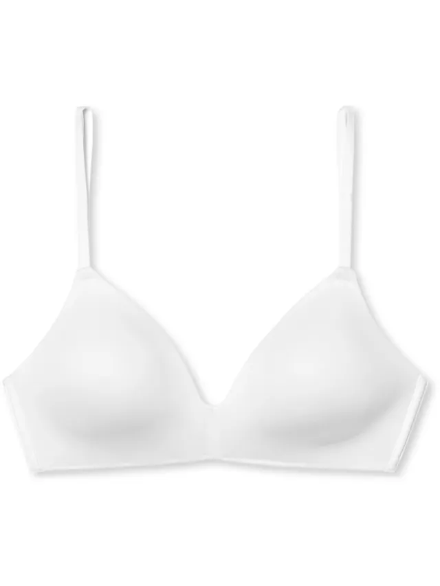 Schiesser Invisible Soft BH - zonder beugels- voorgevormde cup - Dames - Beha wit