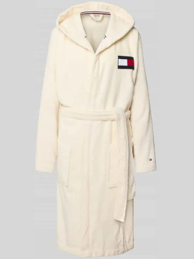Tommy Hilfiger Badjas van puur katoen Offwhite