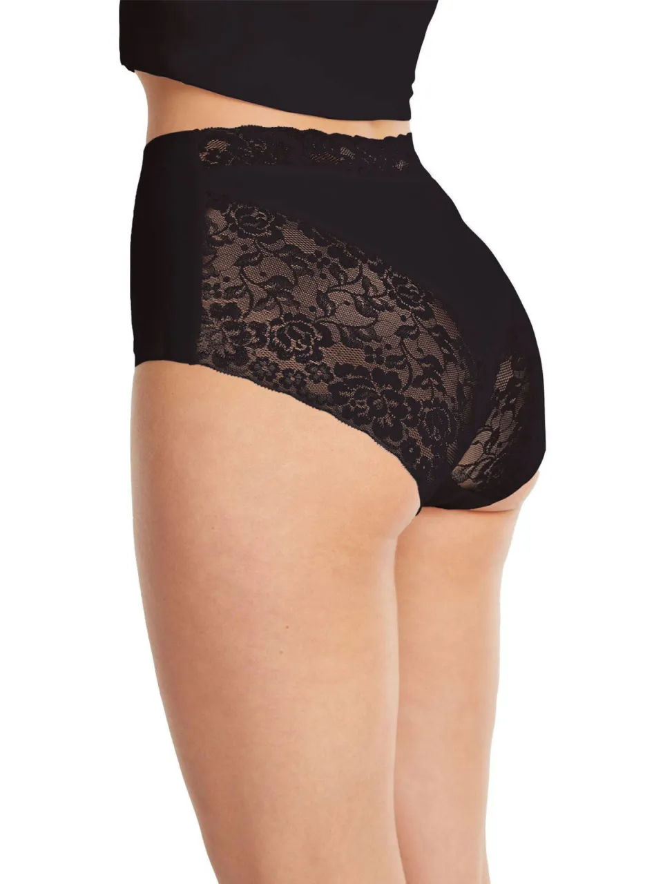 Ten Cate Secrets high waist maxislip met kant zwart, foto 5
