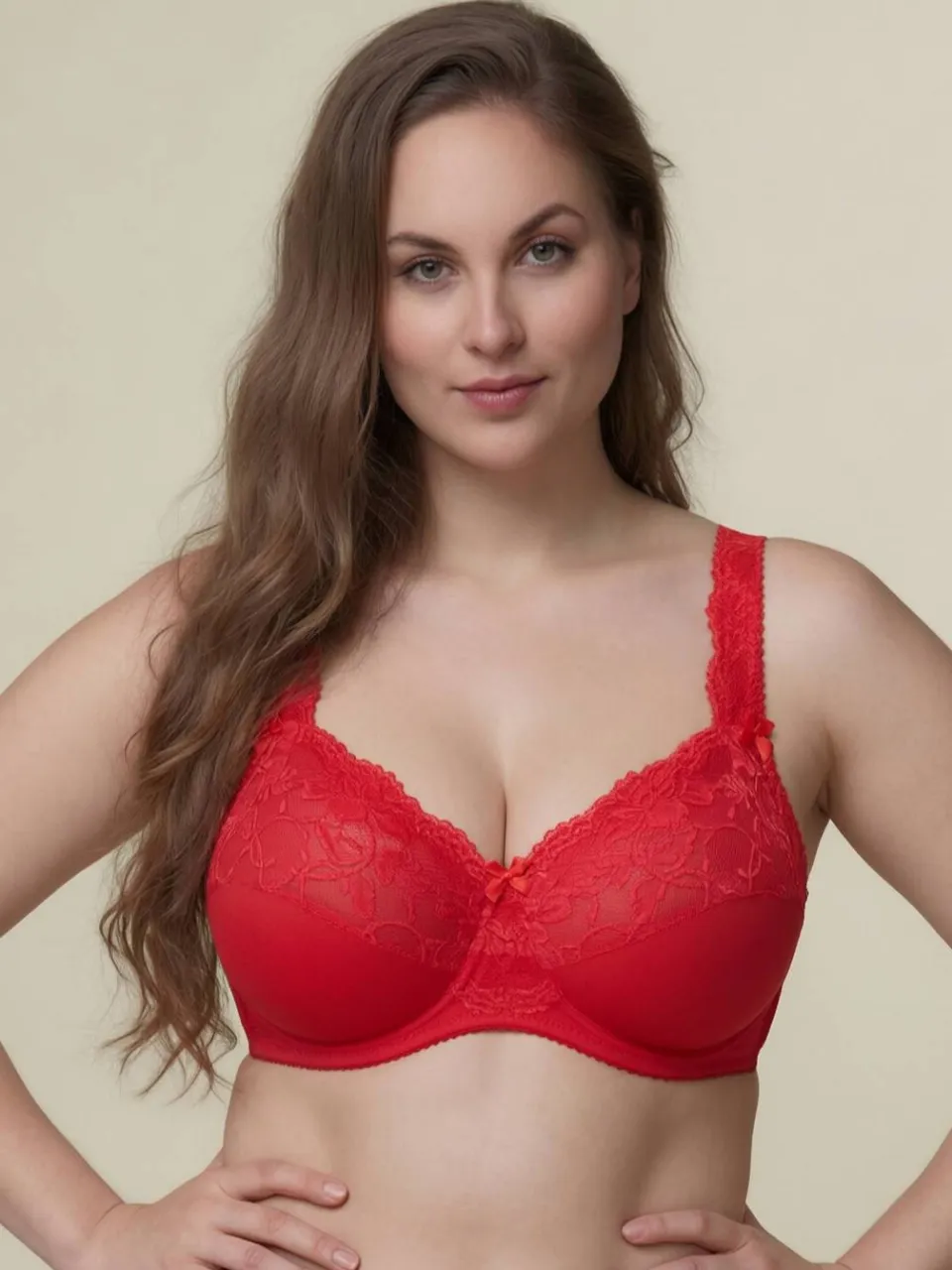 Plaisir Beate niet-voorgevormde beugelbh rood, foto 6