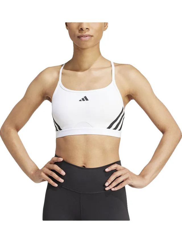 Adidas Bralette adidas Brassière Aeroreact empiècements en maille Wit