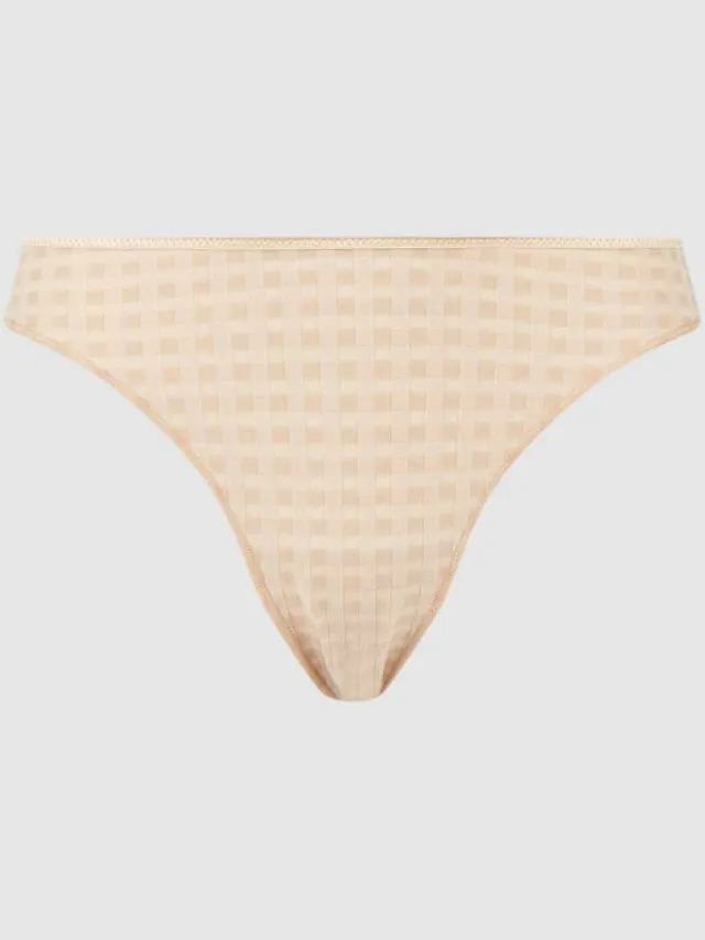 Marie Jo String met structuurmotief, model 'Avero Thong' beige, foto 2