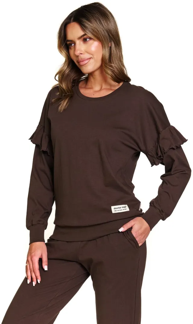 Doctor Nap Dames Pyjama Frullen Brownie PM.4351 44 / Bruin
