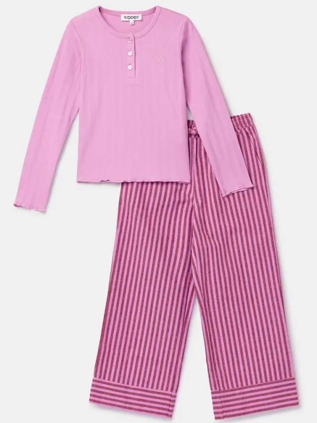 Woody pyjama roos-WPO/436-2 jaar