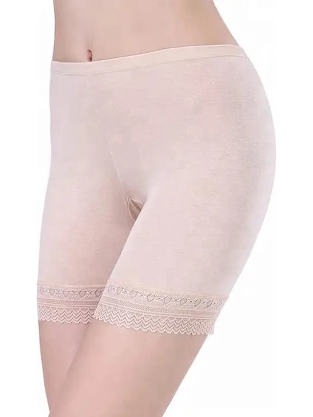 LOUZIR Dames Short Seamless - lange pijp -Basic korte broek -Beige