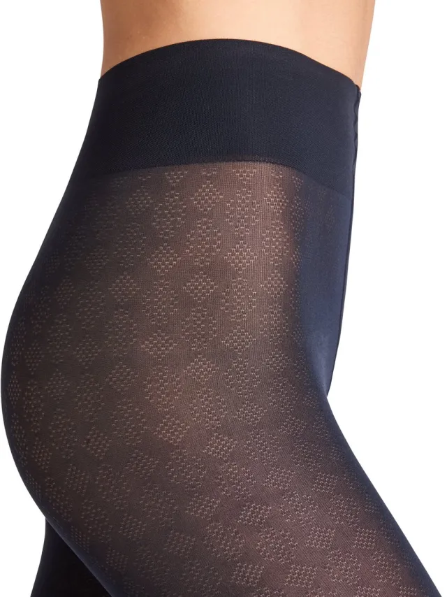 Falke Dovetail eenkleurig materiaal half ondoorzichtig 50 DEN panty dames blauw blauw 6179