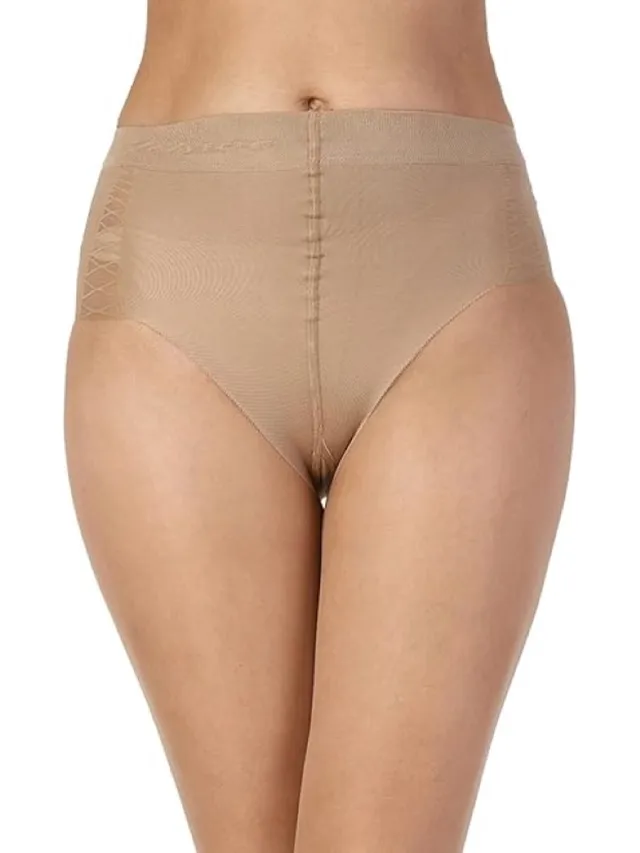 Aristoc Panty - Shaping - Corrigerende Panty - Panty - Satijn Glans - Buik Correctie - Katoenen Kruisje - 15 Den. - Small - Nude