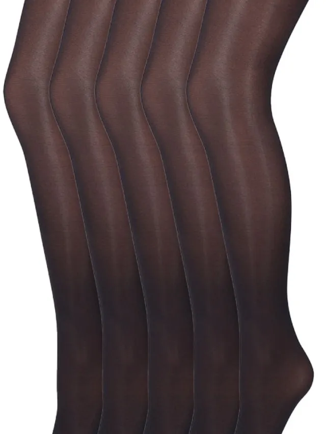 Marianne Glans panty | 35 Denier | Merk: Marianne | Maat: S t/m XXL | Kleur: Donker blauw | 5 Paar