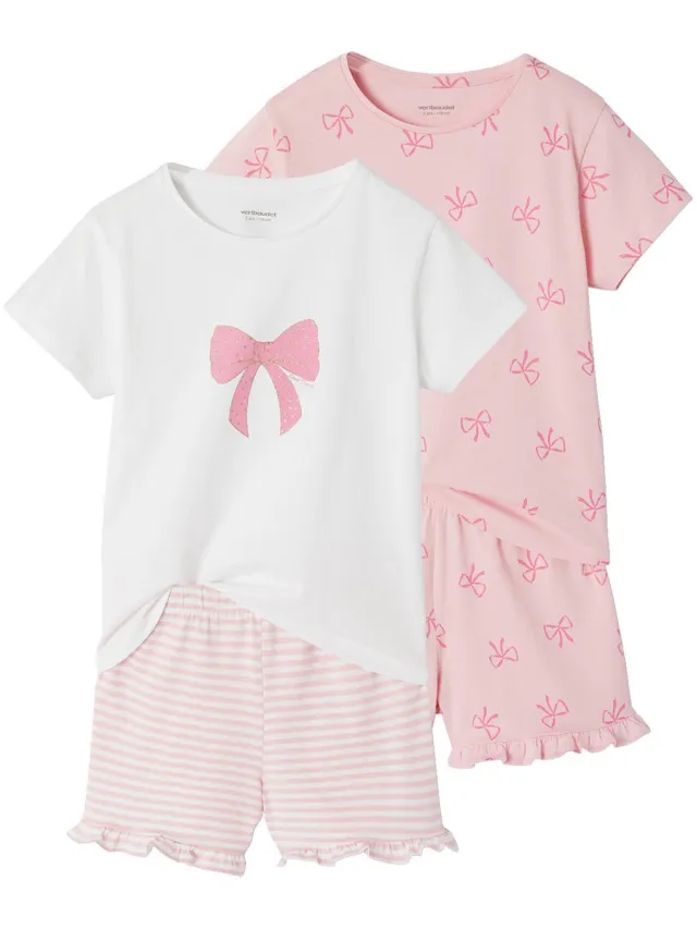 vertbaudet Set van 2 pyjamashorty's. rozen