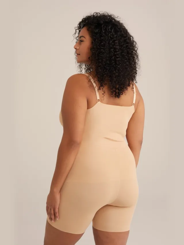 WE Fashion Dames shapewear short Light brown