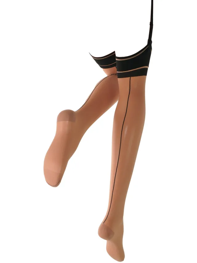 Trasparenze Panty’s/Kousen Trasparenze Calza Da Reggicalze 20 Denari Jessy Roze